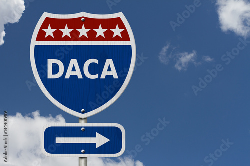 DACA USA Interstate highway sign