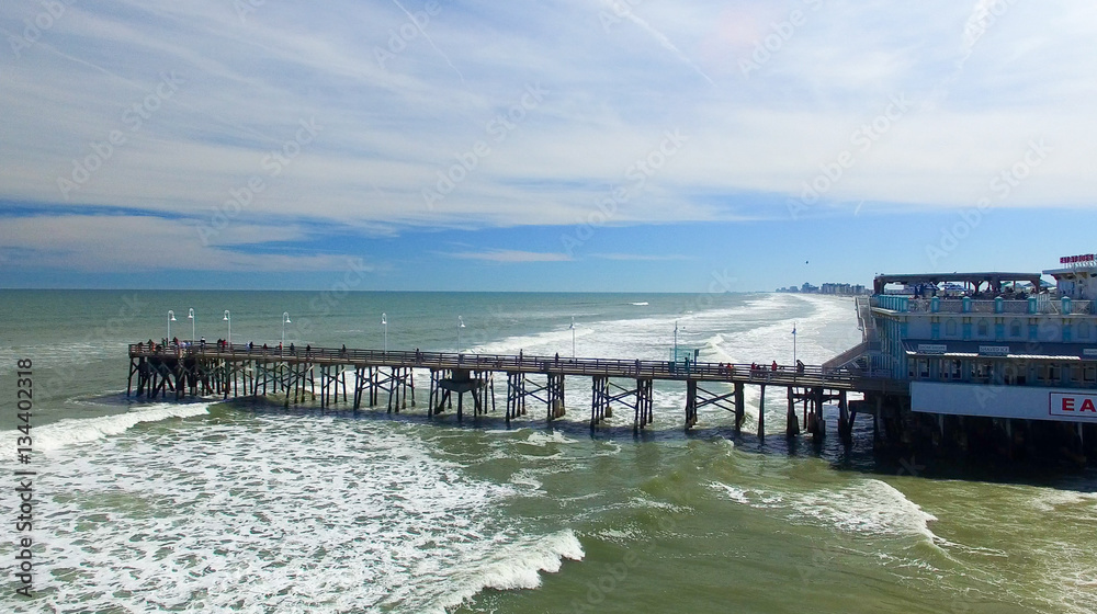 Obraz premium DAYTONA BEACH, FL - FEBRUARY 2016: Aerial city view. Daytona Bea