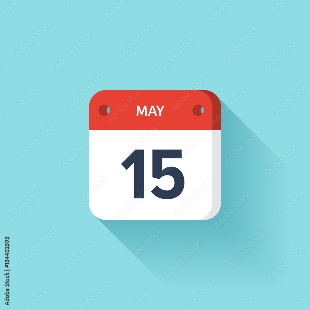 May 15. Isometric Calendar Icon With Shadow.Vector Illustration,Flat Style.Month and Date.Sunday,Monday,Tuesday,Wednesday,Thursday,Friday,Saturday.Week,Weekend,Red Letter Day. Holidays 2017. May 15. Isometric Calendar Icon With Shadow.Vector Illustration,Flat Style.Month and Date.Sunday,Monday,Tuesday,Wednesday,Thursday,Friday,Saturday.Week,Weekend,Red Letter Day. Holidays 2017.