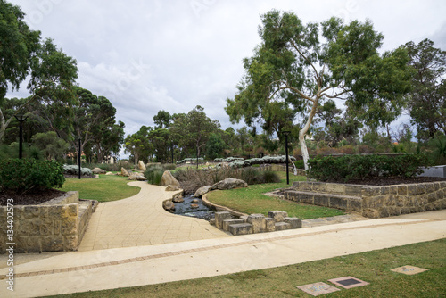 A scenic view in Joondalup Central park, Western Australia photo