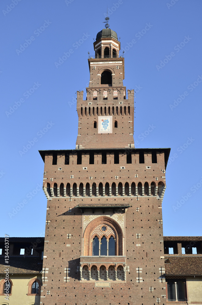 Ingresso del Castello Sforzesco a Milano