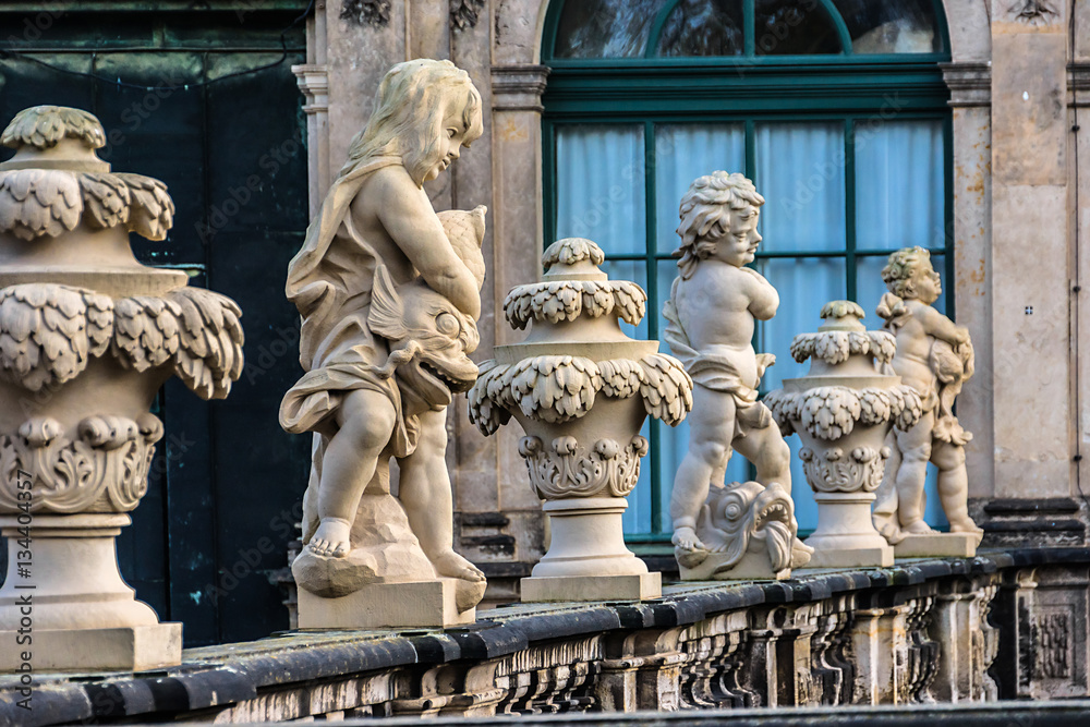 Nymphenbad (Nymph Bath) Sculptures. Zwinger Palace. Dresden.