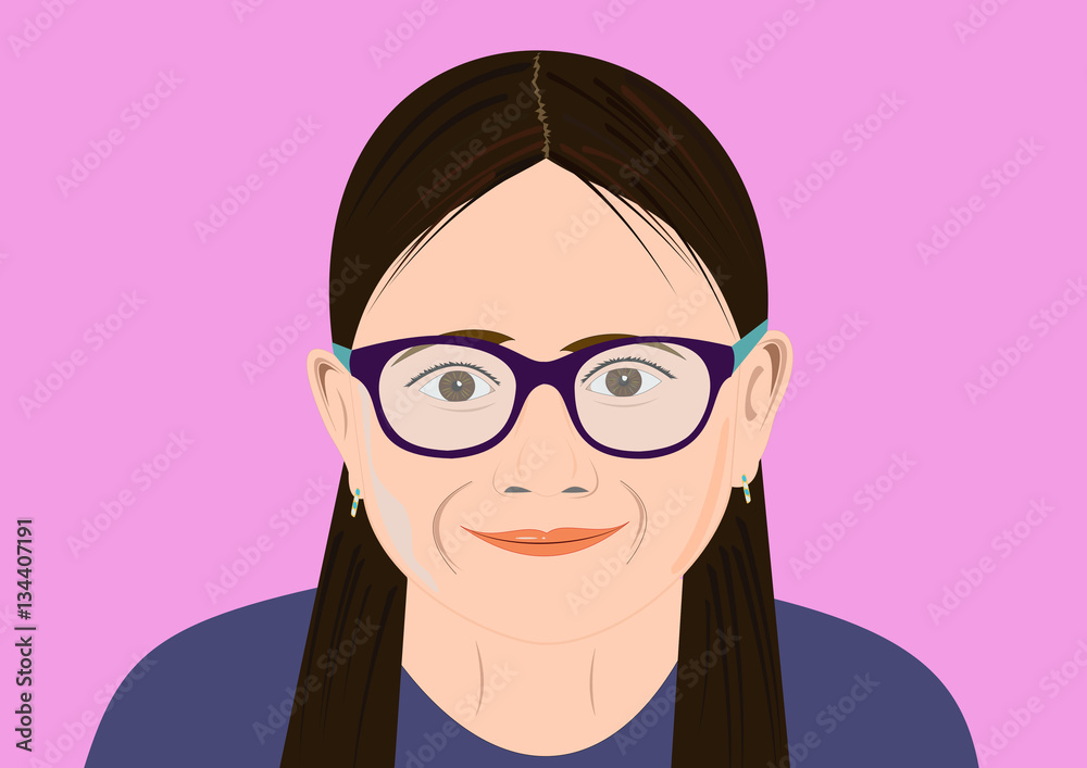 face girl with glasses face girl with glasses