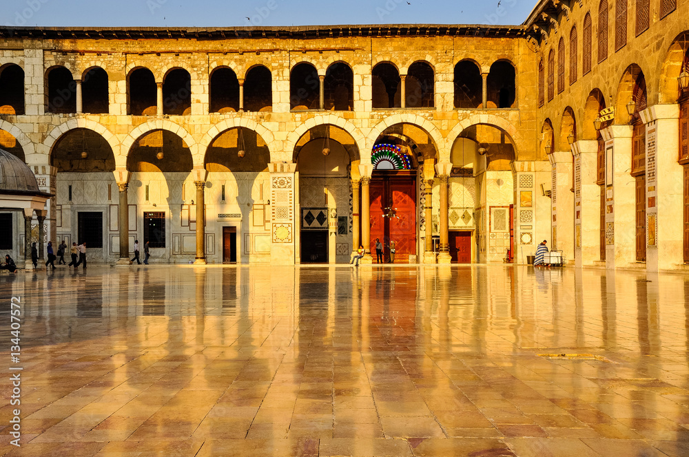 Ummyad Mosque at sunset, Damascus, Syria