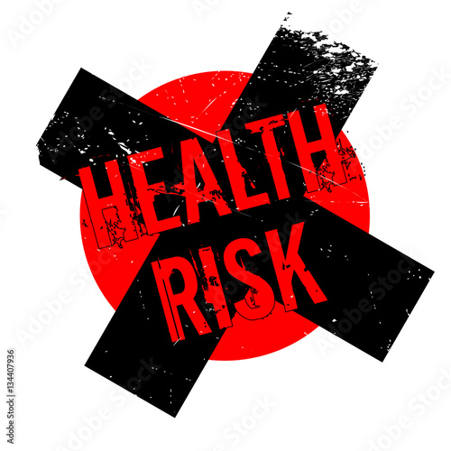 Health Risk rubber stamp