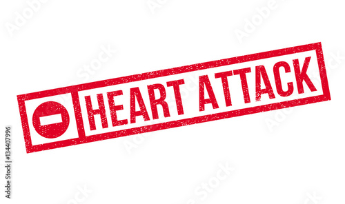 Heart Attack rubber stamp