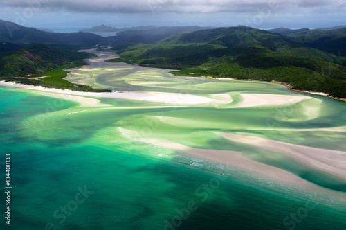 Scenic flight over Whitehaven Beach, Whitsunday Islands