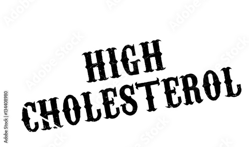 High Cholesterol rubber stamp