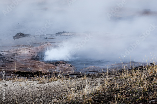 Boiling water in valcanic vent at Yellowstone