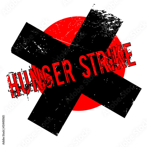 Hunger Strike rubber stamp