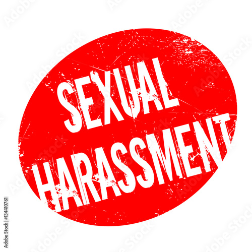 Sexual Harassment rubber stamp. Grunge design with dust scratches. Effects can be easily removed for a clean, crisp look. Color is easily changed.