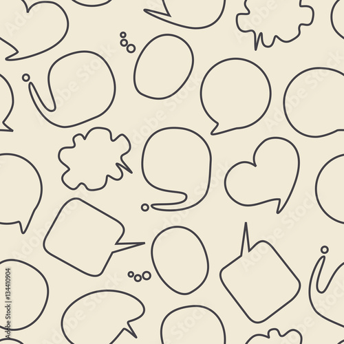 Speech bubbles seamless pattern