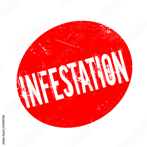 Infestation rubber stamp