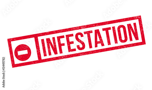 Infestation rubber stamp