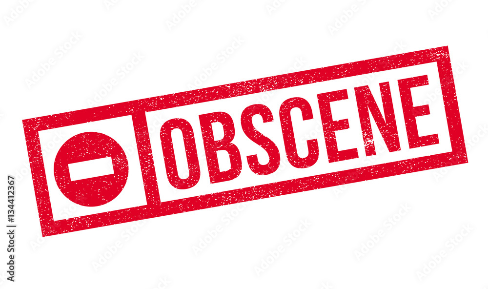 Obscene rubber stamp. Grunge design with dust scratches. Effects can be easily removed for a clean, crisp look. Color is easily changed. Obscene rubber stamp. Grunge design with dust scratches. Effects can be easily removed for a clean, crisp look. Color is easily changed.