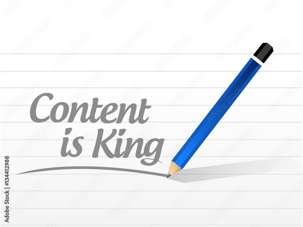 content is king message and pencil content is king message and pencil