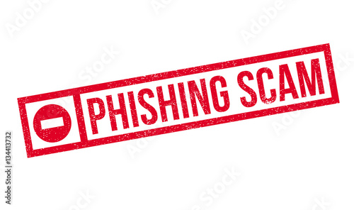Phishing Scam rubber stamp. Grunge design with dust scratches. Effects can be easily removed for a clean, crisp look. Color is easily changed.