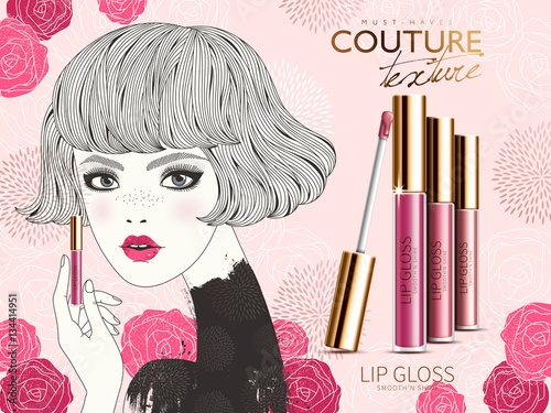 lip gloss ad
