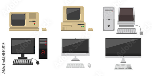 Computer vector evolution illustration.
