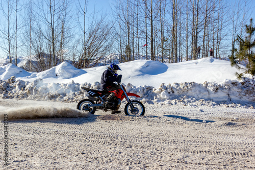 Winter motorcycle racing