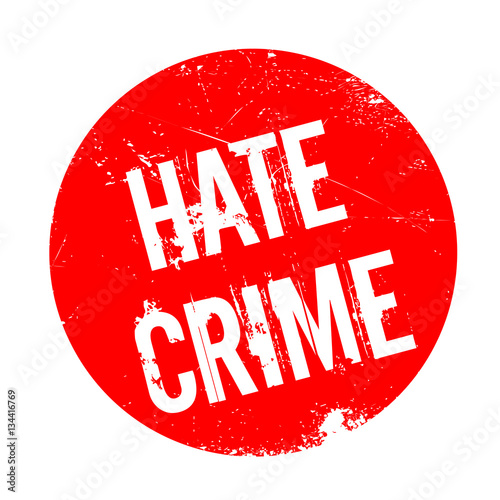Hate Crime rubber stamp