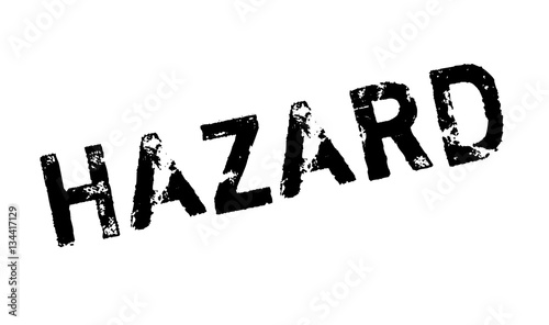 Hazard rubber stamp photo