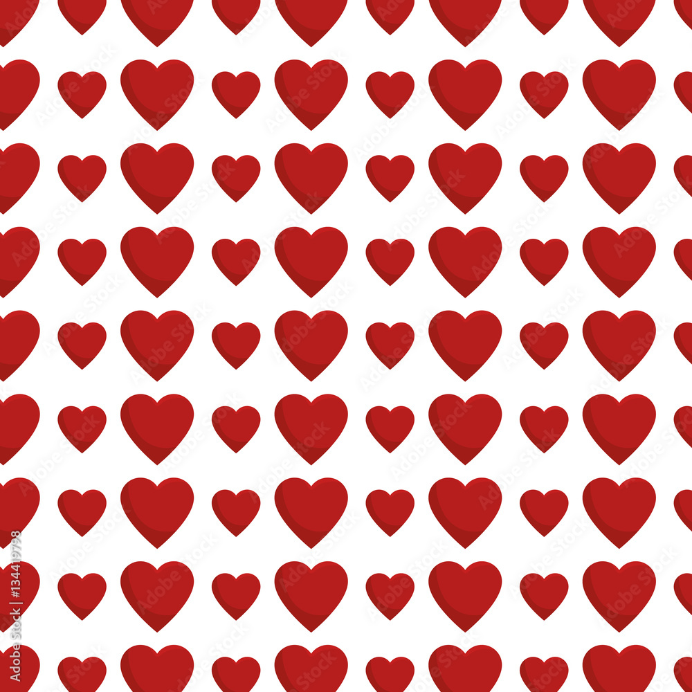 heart love card decoration vector illustration design