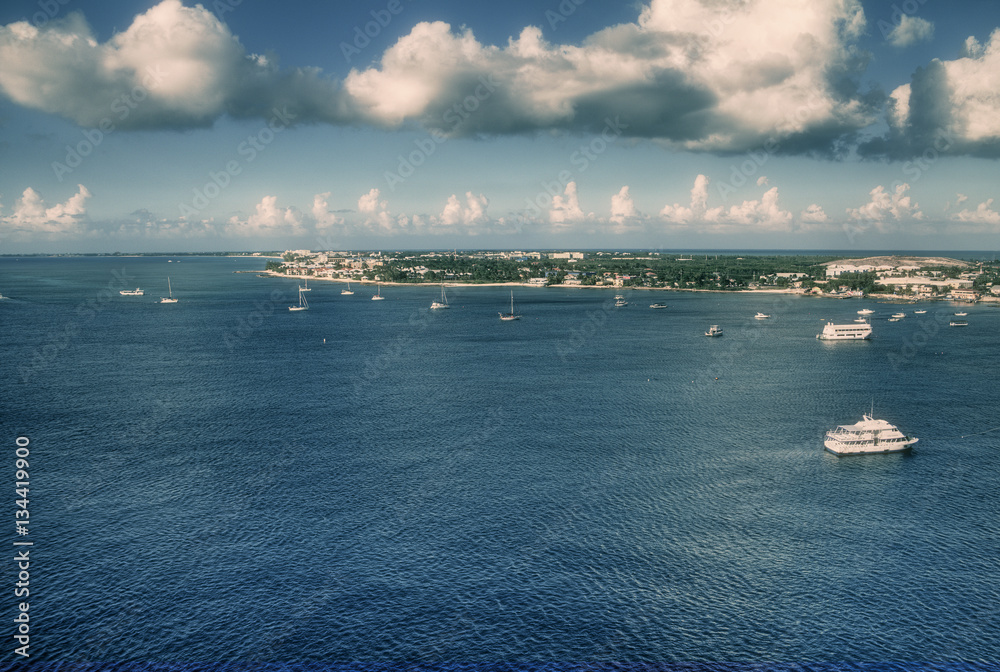View of the bay of Grand Cayman