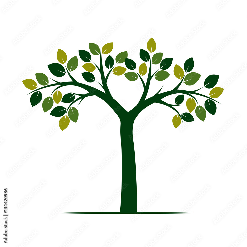 Green Tree. Vector Illustration. Green Tree. Vector Illustration.