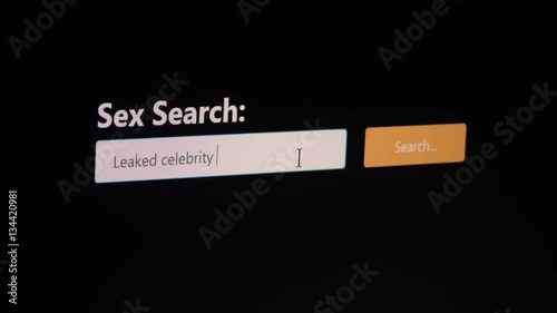Leaked Celebrity Sex Tapes concept video of an adult-only search engine, useful for celebrity scandal video intros or stalker videos