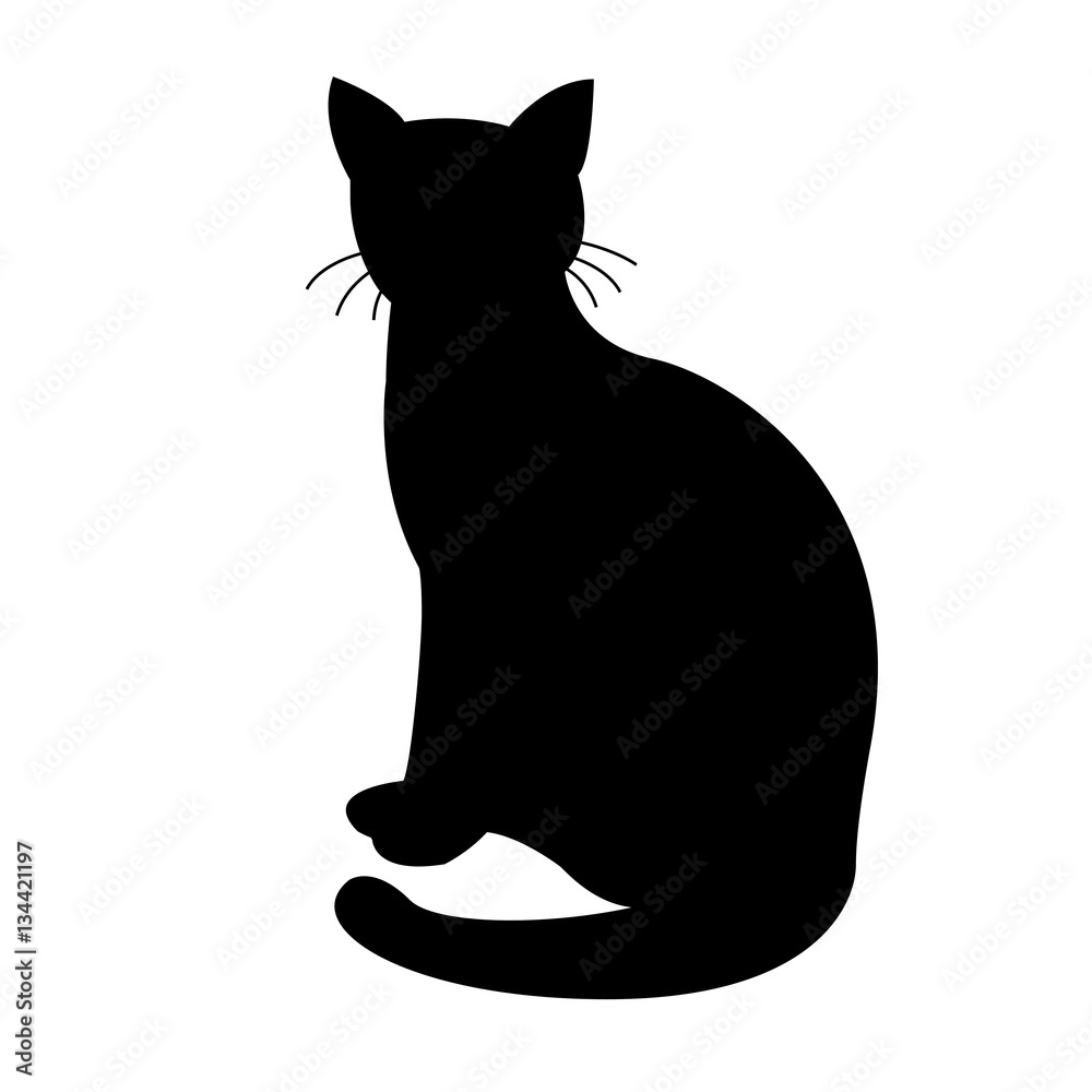 ネコ シルエット Stock イラスト Adobe Stock