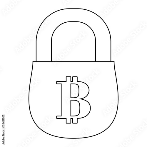 account security letter B as emblem bank related icons image vector illustration design 