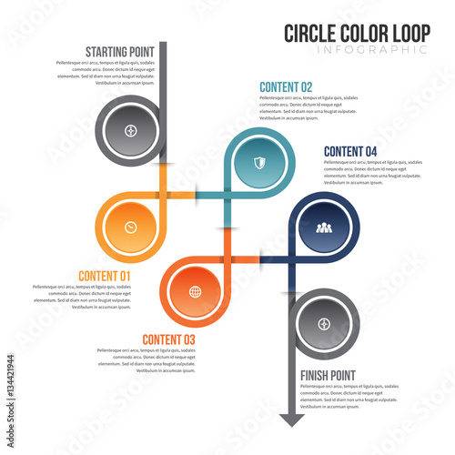 Circle Color Loop Infographic