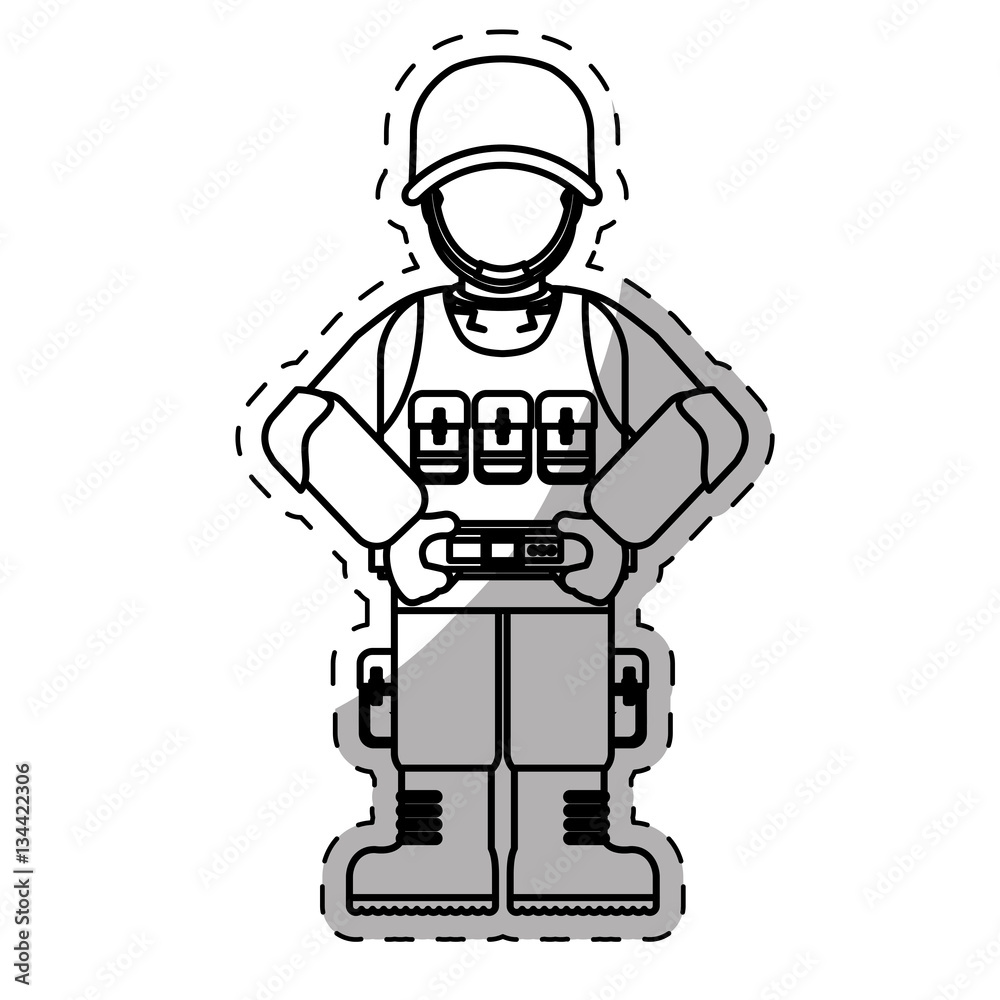 soldier army related icons image vector illustration design soldier army related icons image vector illustration design