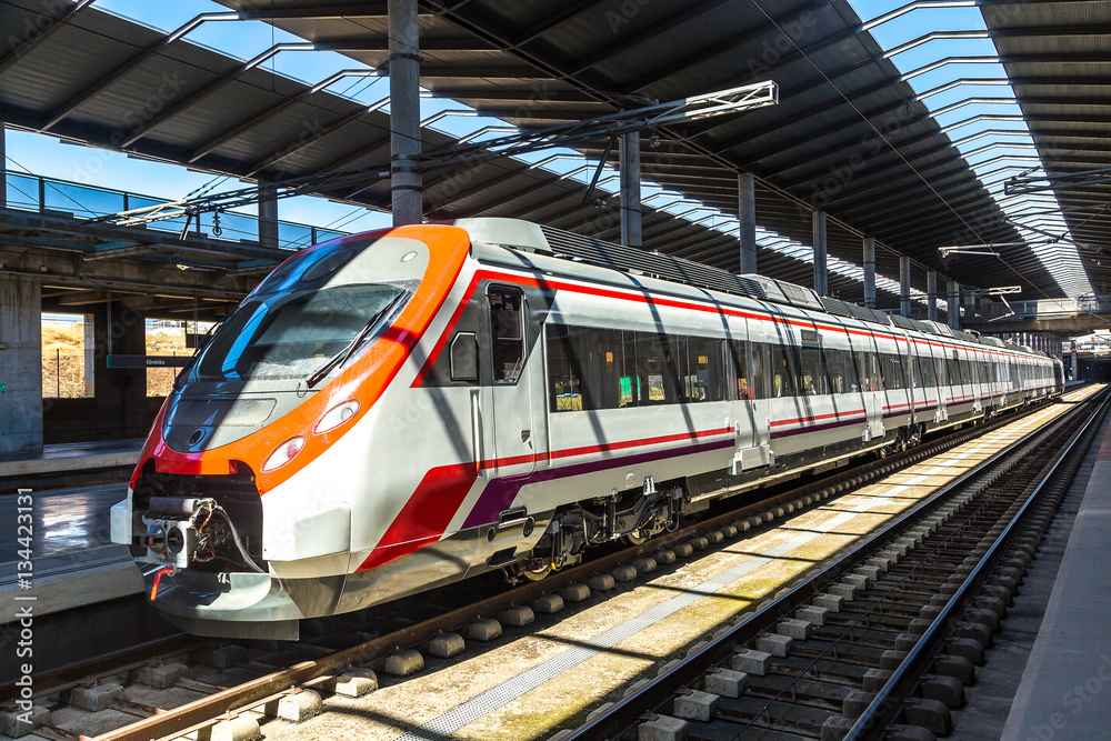 Naklejka premium Stacja kolejowa w Kordobie w Hiszpanii