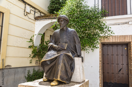 Statue of Ben Maimonides in Cordoba photo