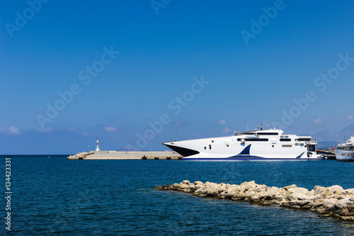 Ocean yacht at the pier