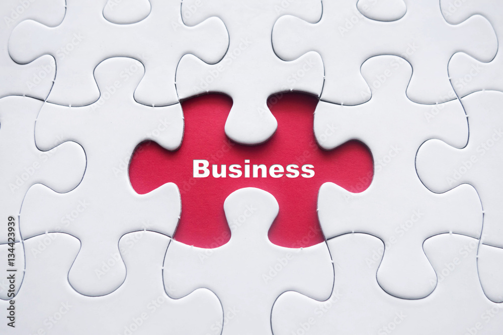 Missing puzzle with Business word Missing puzzle with Business word