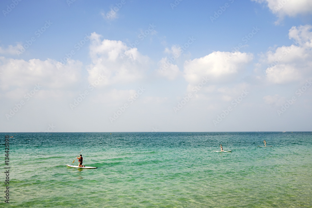 Fototapeta premium Kitebeach, landmark of Dubai, United Arab Emirates