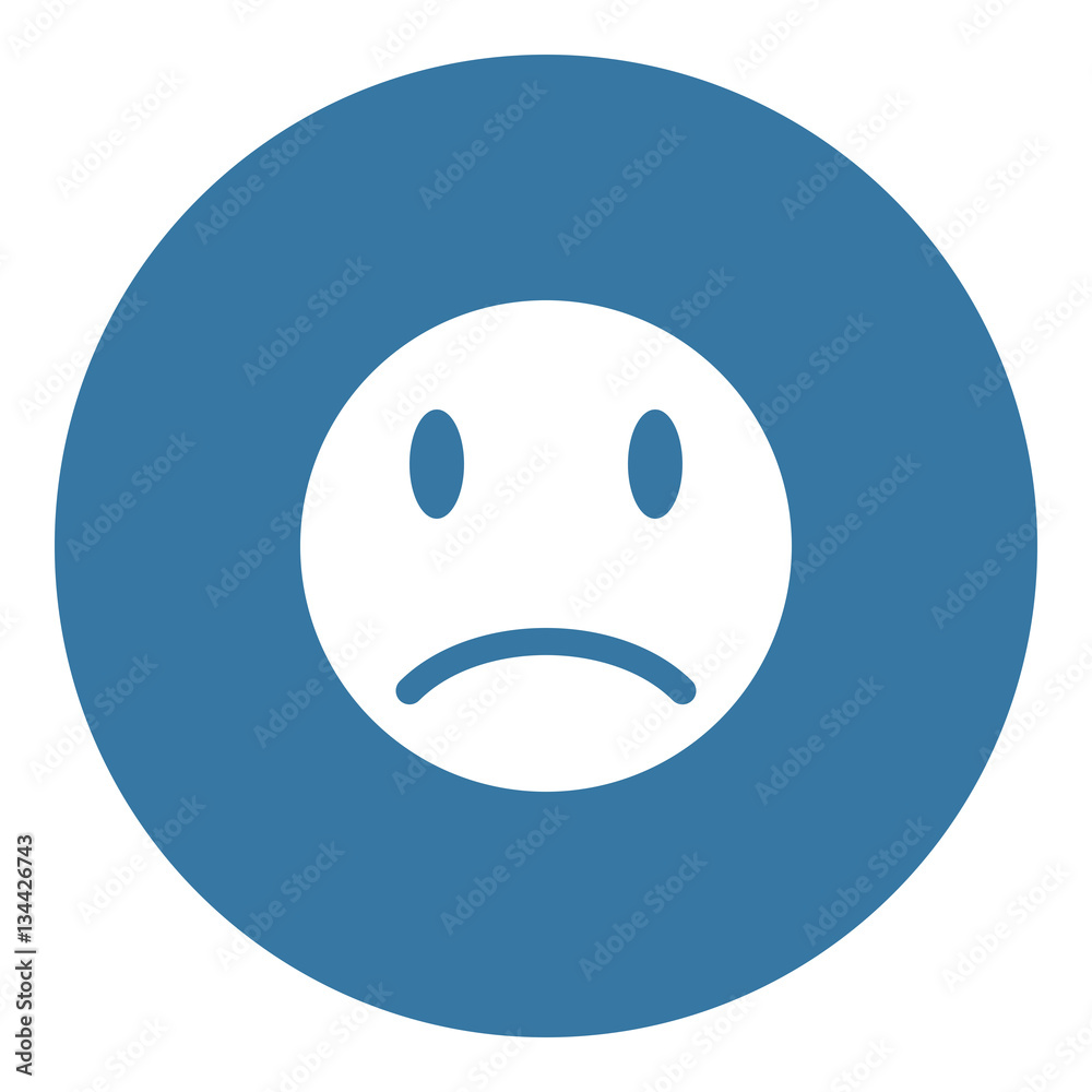 Smiley icon - Flat design, glyph style icon - Filled circle black Smiley icon - Flat design, glyph style icon - Filled circle black