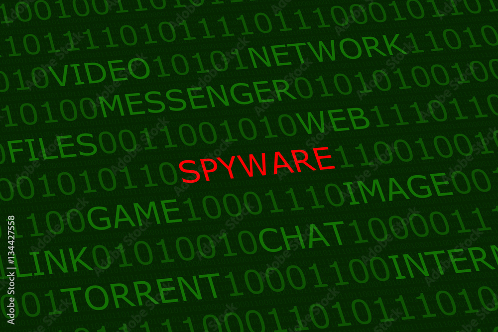 spyware, red alert among user activities terms on green digital spyware, red alert among user activities terms on green digital