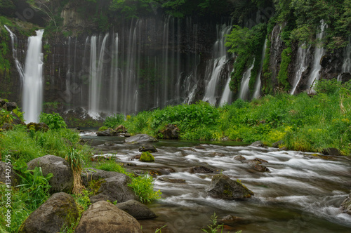 japanese landscape - shiraito no taki - fujinomiya - shizuoka