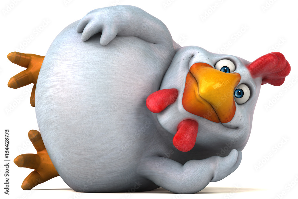 Sexy chicken - 3D Illustration Stock Illustration | Adobe Stock