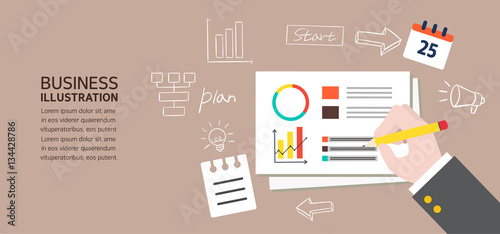 business Flat illustration