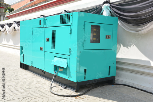 Mobile diesel generator for emergency electric power use for outdoor photo