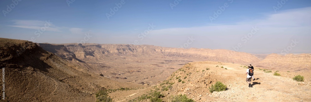 Wide angle panorama of Desert landscape