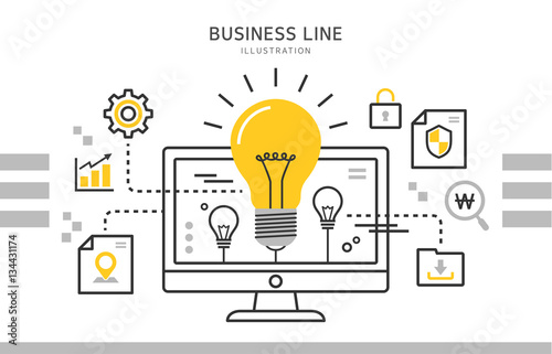 business line illustration