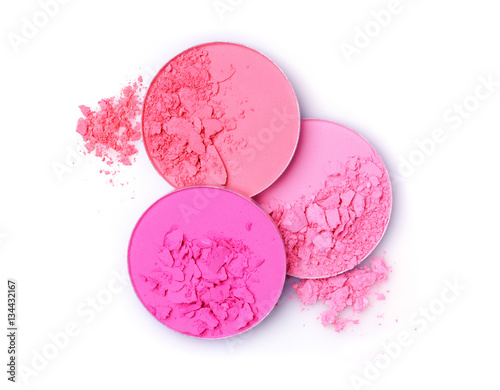 Pink crashed blush for make up