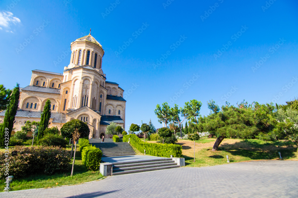 Holy Trinity Cathedral of Tbilisi (Sameba) - the main cathedral of the Georgian Orthodox Church located in Tbilisi, the capital of Georgia