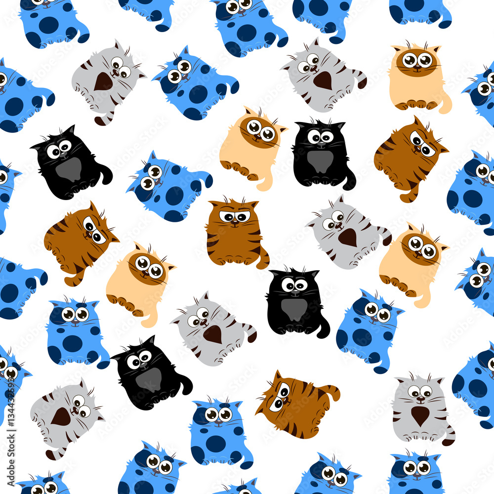 illustration of a Cute cat illustration of a Cute cat